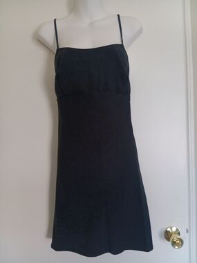 a new day Black Mini Slip Dress